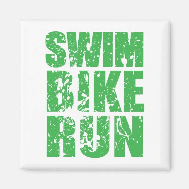 Triathlon cool logo for all sport lovers magnet (Front)