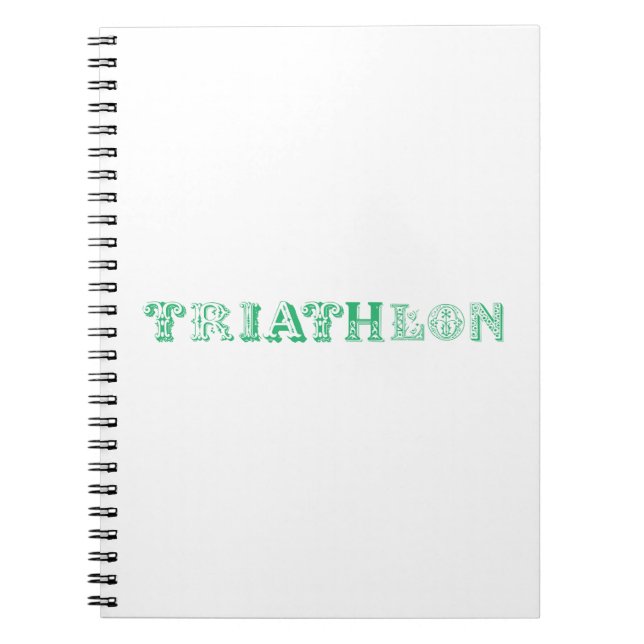 Triathlon cool logo for all sport lovers notebook (Front)