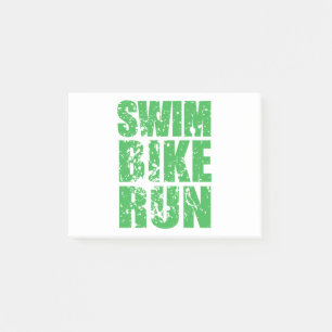 Triathlon cool logo for all sport lovers post-it notes