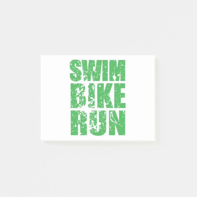Triathlon cool logo for all sport lovers post-it notes (Front)