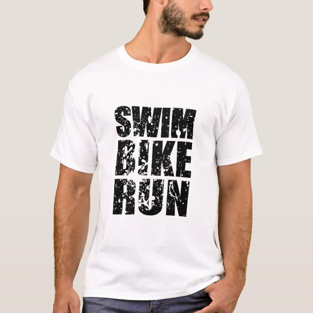 Triathlon cool logo for all sport lovers T-Shirt (Front)