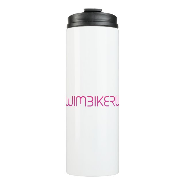 Triathlon cool logo for all sport lovers thermal tumbler (Front)