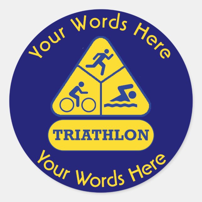 Triathlon Custom Sticker (Front)