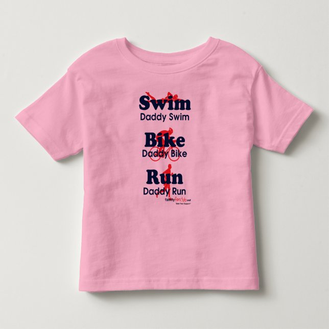 Triathlon Daddy Toddler T-Shirt (Front)