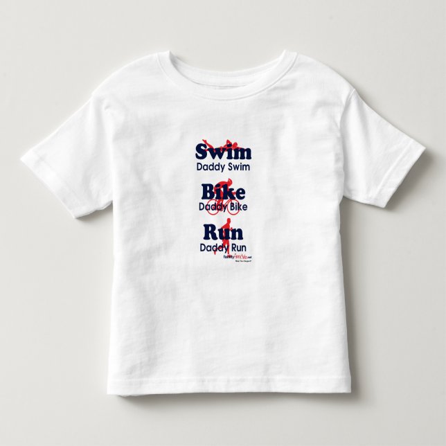 Triathlon Daddy Toddler T-Shirt (Front)