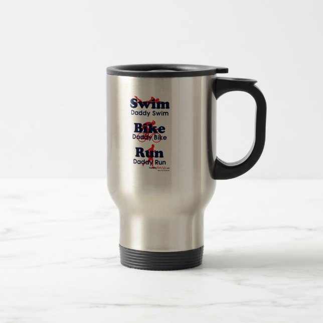 Triathlon Daddy Travel Mug (Right)