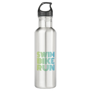 Triathlon design in colours 710 ml water bottle