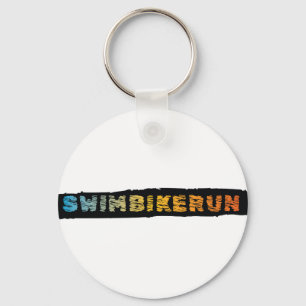 Triathlon design key ring