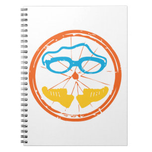 Triathlon design, on various consumer goods notebook