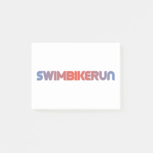 Triathlon design post-it notes