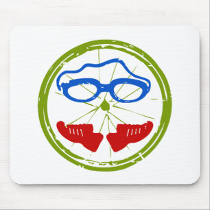 Triathlon Face Mouse Mat