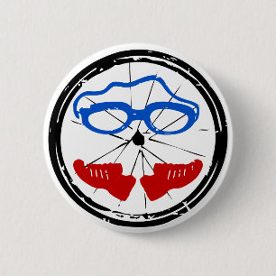 Triathlon Freak logo 6 Cm Round Badge