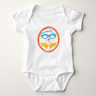Triathlon fun design baby bodysuit