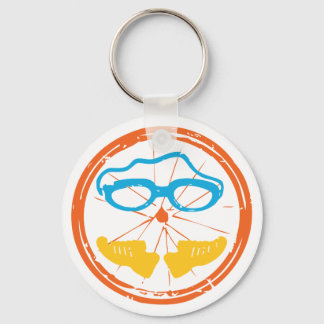 Triathlon fun design key ring
