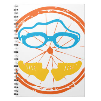 Triathlon fun design notebook