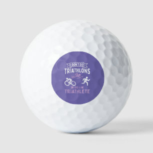 Triathlon Funny  Golf Balls