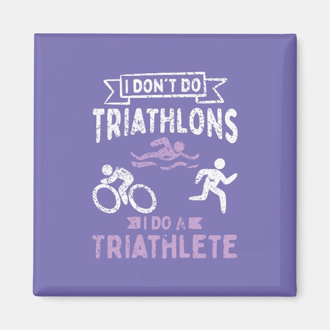 Triathlon Funny  Magnet (Front)