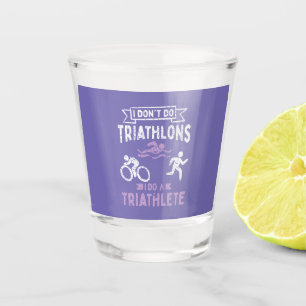 Triathlon Funny Shot Glass