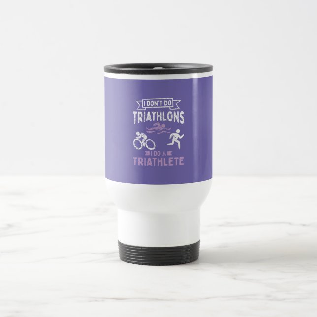 Triathlon Funny  Travel Mug (Center)