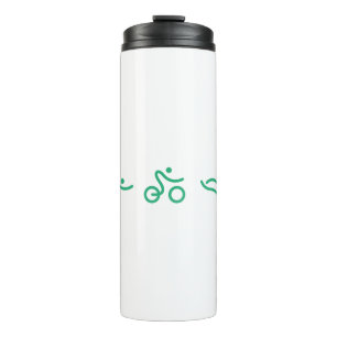 Triathlon Green logo Thermal Tumbler