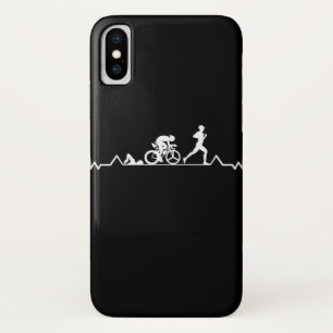 Triathlon Heartbeat iPhone X Case