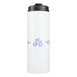Triathlon light purple logo thermal tumbler