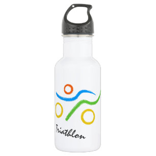 Triathlon logo 532 ml water bottle