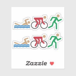 Triathlon logo icons in color