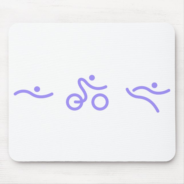 Triathlon logo mouse mat (Front)