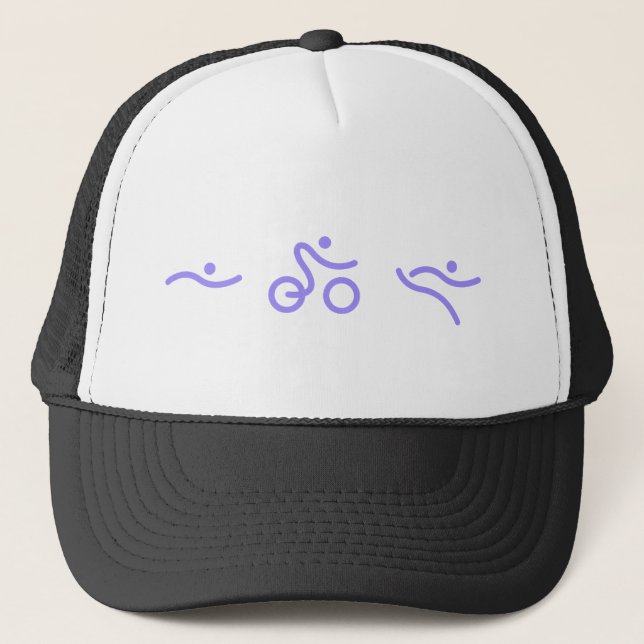 Triathlon logo trucker hat (Front)