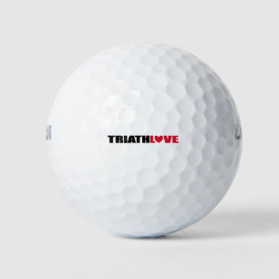 Triathlon Love for swimmers, Cyclers and Runners Golf Balls
