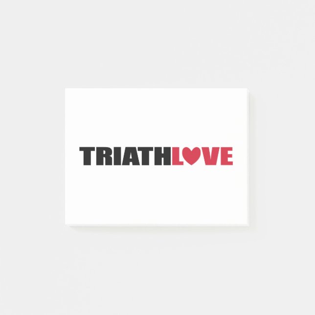 Triathlon Love for swimmers, Cyclers and Runners Post-it Notes (Front)