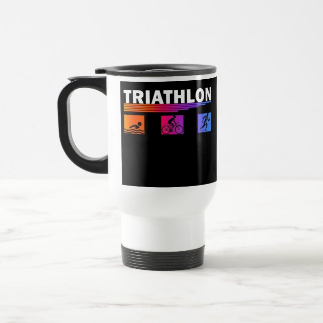 Triathlon: Mastering the Swim, Bike, Run Travel Mug (Left)