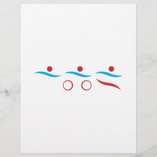 Triathlon modern cool logo