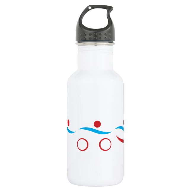 Triathlon modern cool logo 532 ml water bottle (Front)