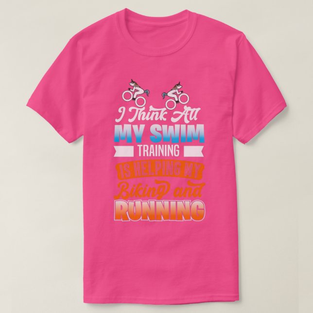 Triathlon Motif for Triathletes 22 T-Shirt (Design Front)