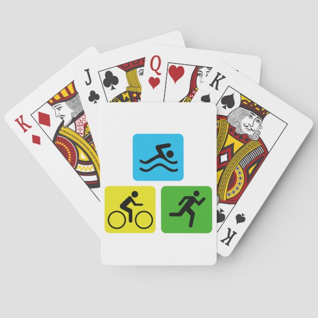 Triathlon Playing Cards (Back)