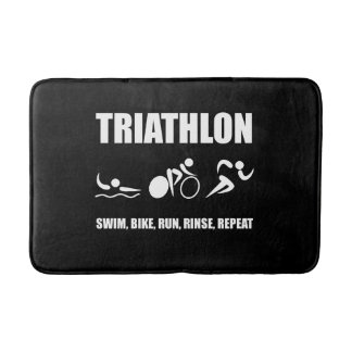 Triathlon Rinse Repeat Bath Mat