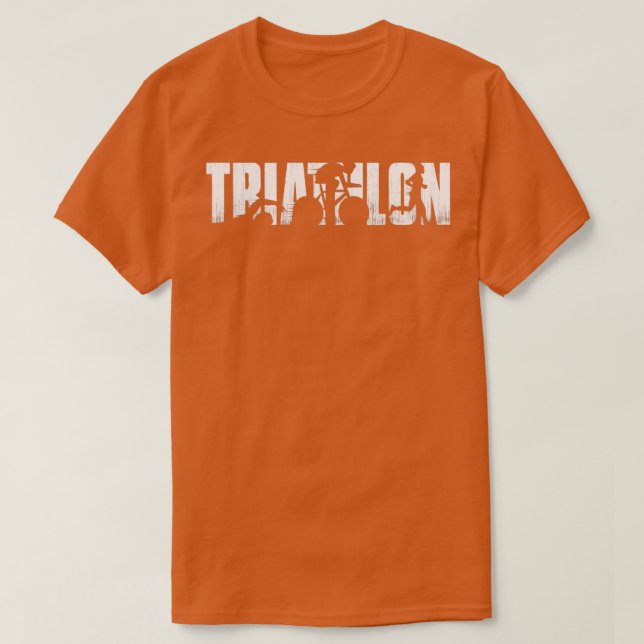 Triathlon Running Triathletes Competition T-Shirt (Design Front)