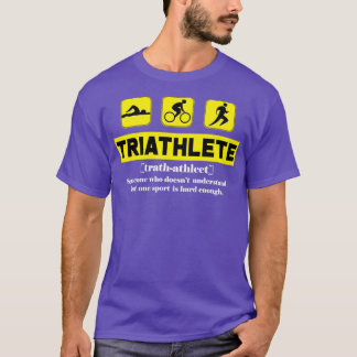 Triathlon Sports for a Swimmer Cyclist amp Runner  T-Shirt