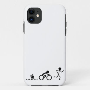 Triathlon Stick Figures iPhone 11 Case
