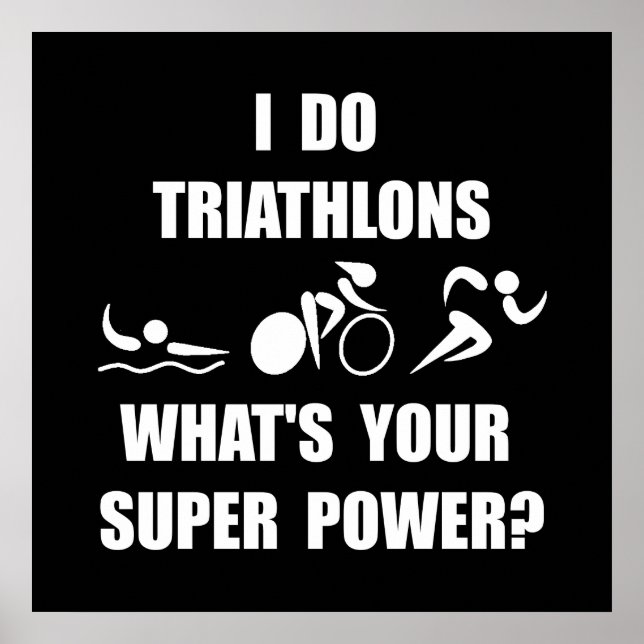 Triathlon Super Power Poster (Front)