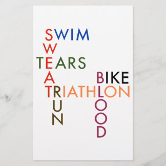 Triathlon Swim Bike Run Blood Sweat Tears