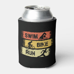 Triathlon - Swim Bike Run Can Cooler