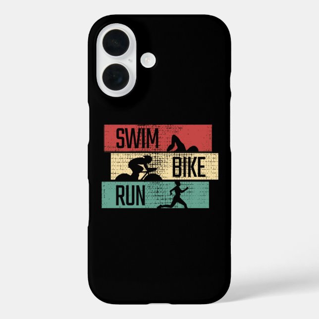 Triathlon - Swim Bike Run Case-Mate iPhone Case (Back)