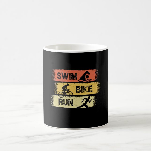 Triathlon - Swim Bike Run Coffee Mug (Center)