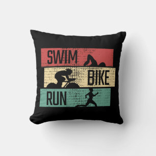 Triathlon - Swim Bike Run Cushion
