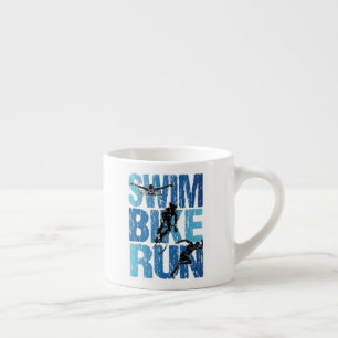 Triathlon - Swim Bike Run Espresso Cup