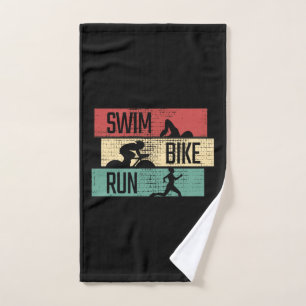 Triathlon - Swim Bike Run Hand Towel
