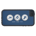 Triathlon Swim-Bike-Run iPhone 5 Case (navy)